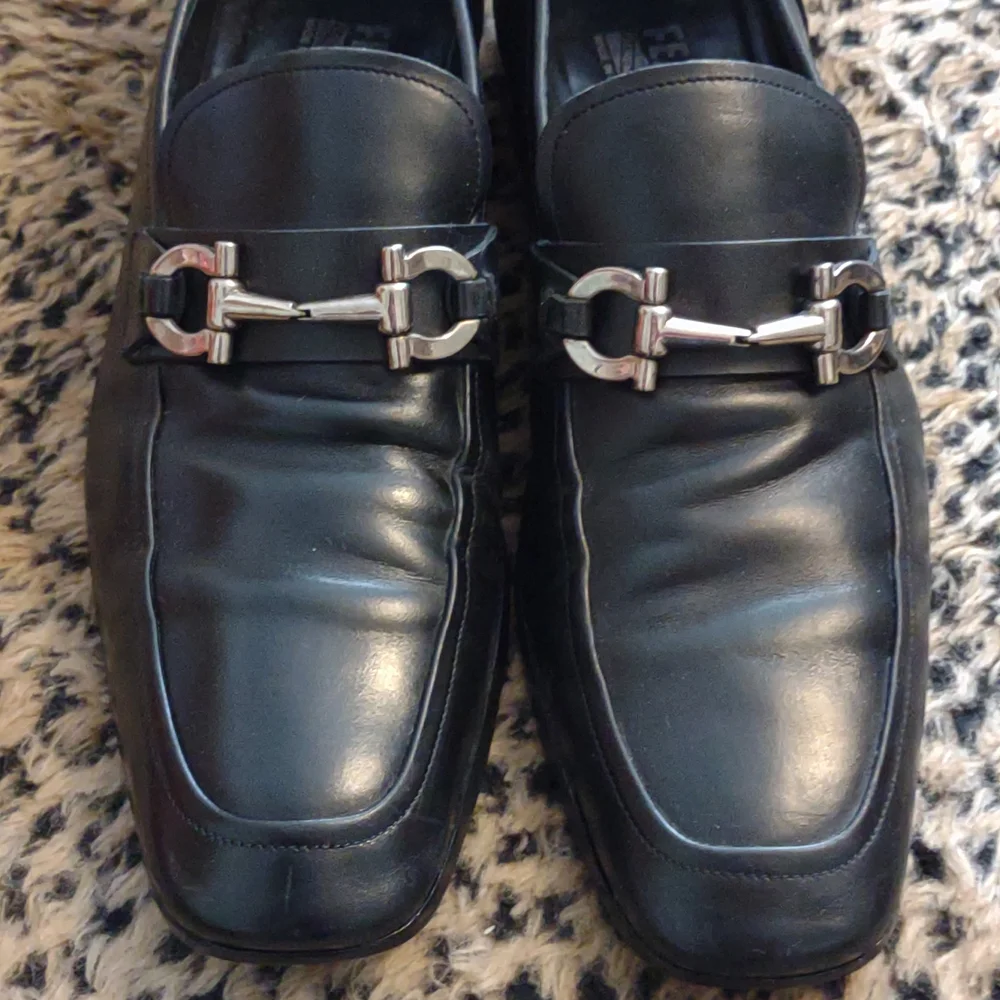 Salvatore Ferragamo Silver Gancini Bit Loafer Sz. 10